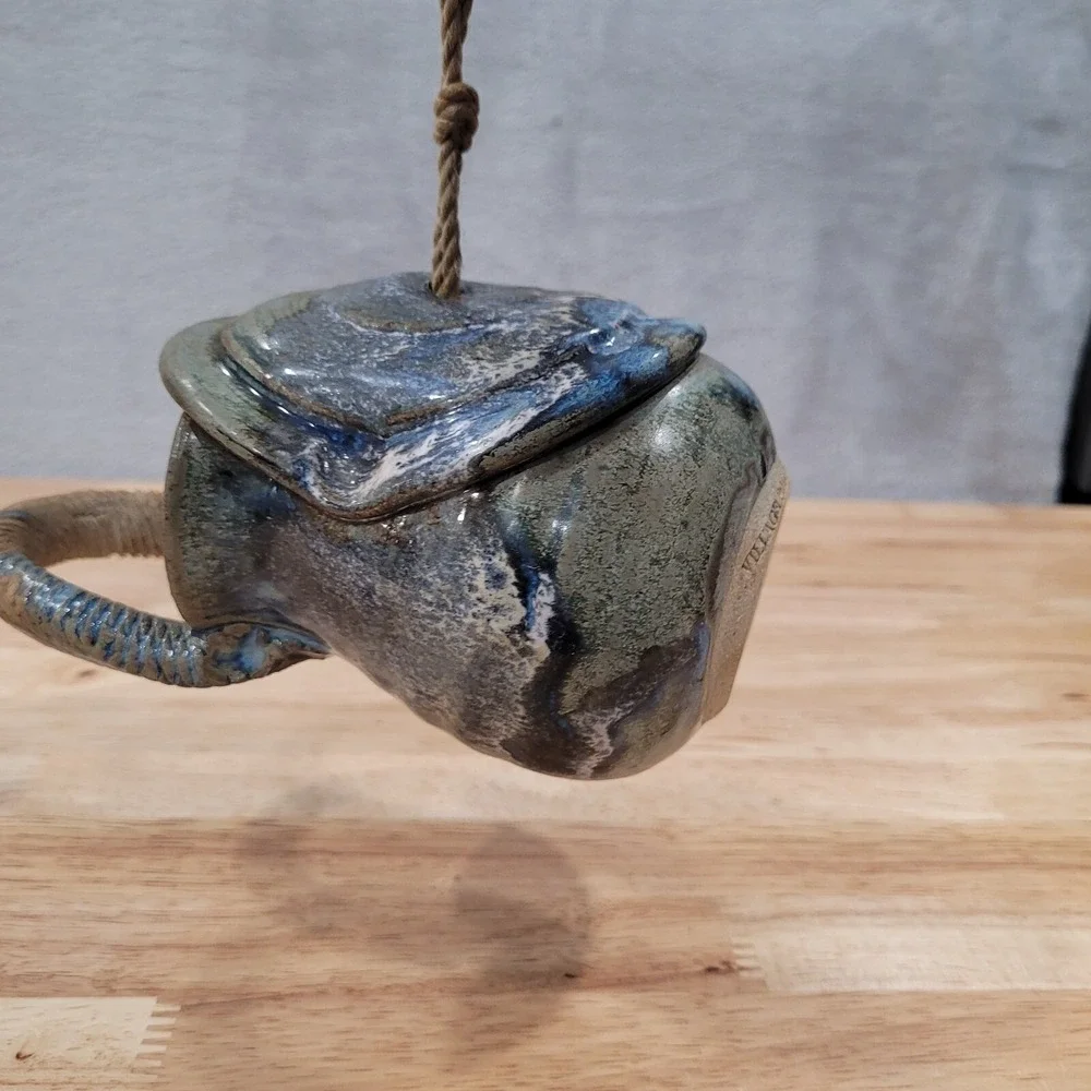 Pottery Bird Feeder or Planter‎ Village Potter Colby Handmade